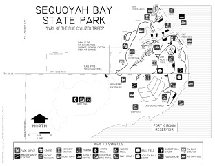 Sequoyah Bay Park Map.